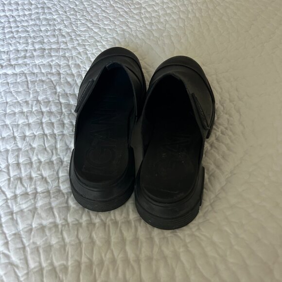GANNI Black Chunky Lug Sole City Clogs Size 38 - Picture 4 of 4